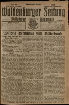 Waldenburger Zeitung, Jg. 65, 1919, nr 23