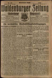 Waldenburger Zeitung, Jg. 65, 1919, nr 38