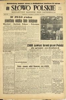 Słowo Polskie : bezpartyjny dziennik ziem zachodnich, 1948, nr 32 [1.02]