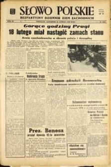 Słowo Polskie : bezpartyjny dziennik ziem zachodnich, 1948, nr 56 [26.02]