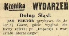 Dolny Śląsk. Jan Wiktor