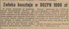 Zwłoka kosztuje w DOZPN 1000 zł