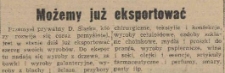 Możemy już eksportować