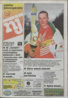 Nowiny Jeleniogórskie : tygodnik społeczny, R. 40, 1997, nr 4 (2016)
