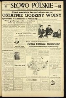 Słowo Polskie : bezpartyjny dziennik ziem zachodnich, 1948, nr 142 [25.05]