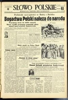 Słowo Polskie : bezpartyjny dziennik ziem zachodnich, 1948, nr 163 [15.06]