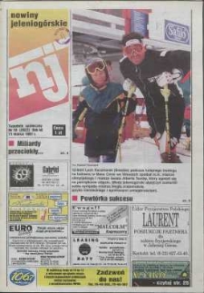 Nowiny Jeleniogórskie : tygodnik społeczny, R. 40, 1997, nr 10 (2022)
