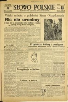 Słowo Polskie : bezpartyjny dziennik ziem zachodnich, 1948, nr 190 [12.07]
