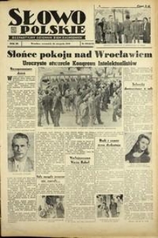 Słowo Polskie : bezpartyjny dziennik ziem zachodnich, 1948, nr 235 [26.08]