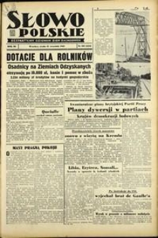 Słowo Polskie : bezpartyjny dziennik ziem zachodnich, 1948, nr 255 [15.09]