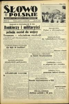 Słowo Polskie : bezpartyjny dziennik ziem zachodnich, 1948, nr 257 [17.09]