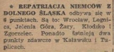 Repatriacja Niemców z Dolnego Śląska