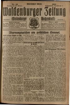 Waldenburger Zeitung, Jg. 65, 1919, nr 46