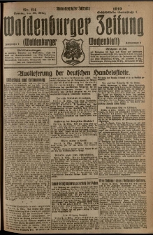 Waldenburger Zeitung, Jg. 65, 1919, nr 64
