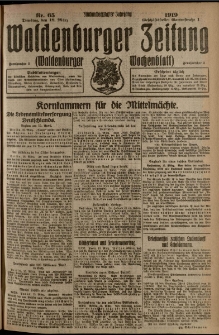 Waldenburger Zeitung, Jg. 65, 1919, nr 65