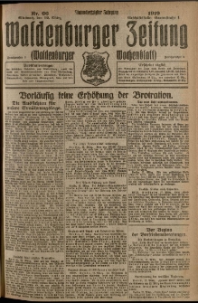 Waldenburger Zeitung, Jg. 65, 1919, nr 66