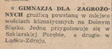 Gimnazja dla zagrożoych