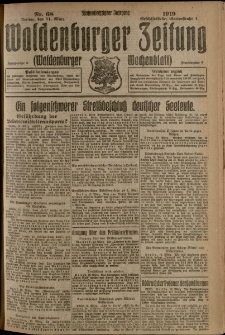 Waldenburger Zeitung, Jg. 65, 1919, nr 68