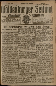 Waldenburger Zeitung, Jg. 65, 1919, nr 76