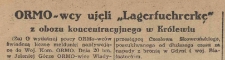 ORMO-wcy ujęli „Lagerfuehrerkę" z obozu koncentracyjnego w Królewiu