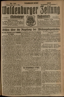 Waldenburger Zeitung, Jg. 65, 1919, nr 101
