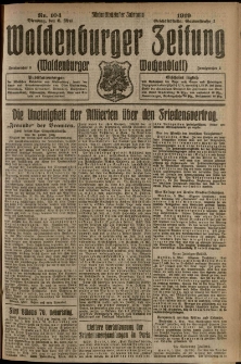 Waldenburger Zeitung, Jg. 65, 1919, nr 104
