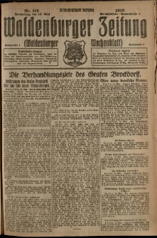 Waldenburger Zeitung, Jg. 65, 1919, nr 112