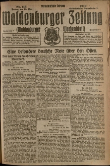 Waldenburger Zeitung, Jg. 65, 1919, nr 113