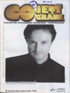 Co Jest Grane : wrocławski miesięcznik kulturalno-informacyjny, 1998, nr 9 (55)