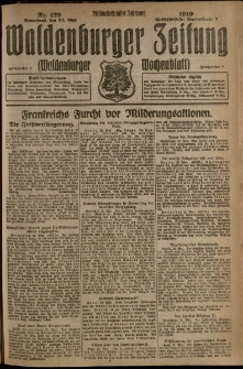 Waldenburger Zeitung, Jg. 65, 1919, nr 120