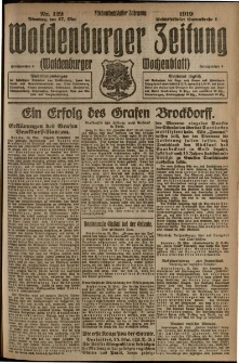 Waldenburger Zeitung, Jg. 65, 1919, nr 122