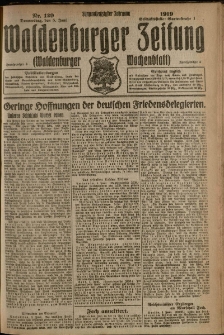 Waldenburger Zeitung, Jg. 65, 1919, nr 129