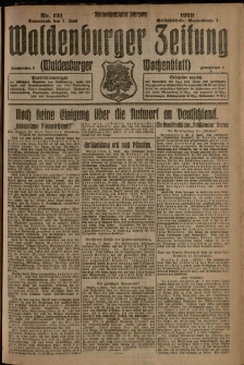 Waldenburger Zeitung, Jg. 65, 1919, nr 131