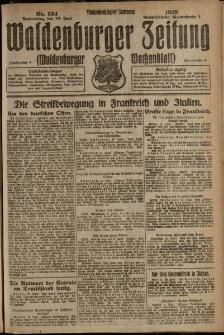 Waldenburger Zeitung, Jg. 65, 1919, nr 134