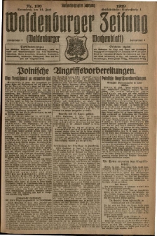 Waldenburger Zeitung, Jg. 65, 1919, nr 136