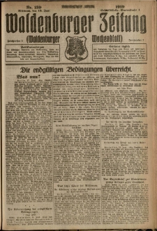 Waldenburger Zeitung, Jg. 65, 1919, nr 139
