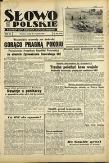 Słowo Polskie : bezpartyjny dziennik ziem zachodnich, 1948, nr 262 [22.09]