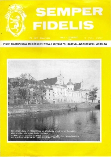 Semper Fidelis : pismo Towarzystwa Miłośników Lwowa i Kresów Południowo-Wschodnich, 1997, nr 3 (38)