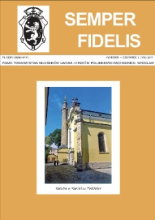 Semper Fidelis : pismo Towarzystwa Miłośników Lwowa i Kresów Południowo-Wschodnich, 2017, nr 2 (146)