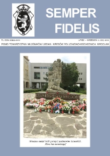 Semper Fidelis : pismo Towarzystwa Miłośników Lwowa i Kresów Południowo-Wschodnich, 2019, nr 3 (155)