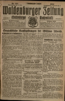 Waldenburger Zeitung, Jg. 65, 1919, nr 152