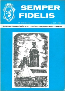 Semper Fidelis : pismo Towarzystwa Miłośników Lwowa i Kresów Południowo-Wschodnich, 1993, nr 4 (17)