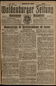 Waldenburger Zeitung, Jg. 65, 1919, nr 153