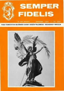 Semper Fidelis : pismo Towarzystwa Miłośników Lwowa i Kresów Południowo-Wschodnich, 1994, nr 1 (18)