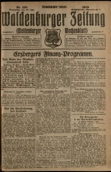 Waldenburger Zeitung, Jg. 65, 1919, nr 158