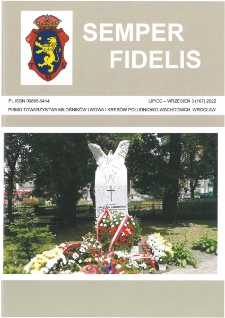 Semper Fidelis : pismo Towarzystwa Miłośników Lwowa i Kresów Południowo-Wschodnich, 2022, nr 3 (167)