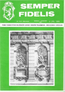 Semper Fidelis : pismo Towarzystwa Miłośników Lwowa i Kresów Południowo-Wschodnich, 1995, nr 2 (25)