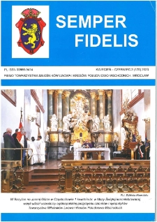 Semper Fidelis : pismo Towarzystwa Miłośników Lwowa i Kresów Południowo-Wschodnich, 2023, nr 2 (170)