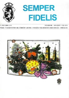 Semper Fidelis : pismo Towarzystwa Miłośników Lwowa i Kresów Południowo-Wschodnich, 2013, nr 4 (132)