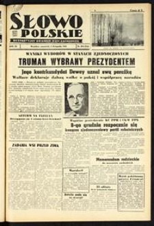 Słowo Polskie : bezpartyjny dziennik ziem zachodnich, 1948, nr 307 [4.11]